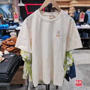 专柜正品Levis李维斯夏季新款男士印花纯棉圆领短袖T恤A6385-0000