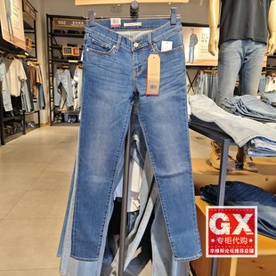 0121 19560 专柜正品 Levis李维斯711原色女紧身提臀塑形小脚牛仔裤