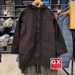 中长外套 GX出品 风衣 0000 s李维斯75710 女黑加厚时尚 0001 Levi