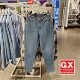 毛边牛仔裤 专柜正品 李Lee413中腰小直脚浅蓝女时尚 LWZ4135PCATG