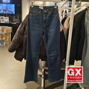 Lee专柜正品 2024春夏女款深色微喇牛仔裤LWB1004263HN00F-A06501