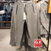 0002 李维斯 国内levis 系带 73096 灰色 小脚休闲裤 男 修身