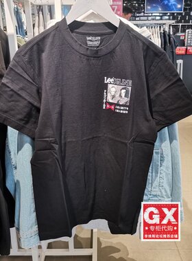 Lee专柜正品男龙珠时尚潮流宽松百搭短袖LMT0053714LE00F-K11000