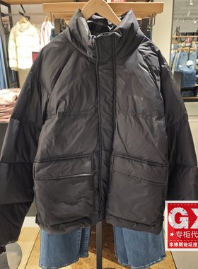 正品levis李维斯2025冬休闲男士黑色外套保暖羽绒服008G0-0000