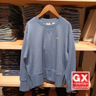 百搭休闲宽松女圆领卫衣0051V 时尚 0000 Levis李维斯经典 专柜正品