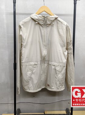 Dickies男女款米灰色防晒40%连帽长袖休闲工装皮肤衣DK013109ST01