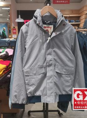 专柜正品Levi's 李维斯男 时尚休闲格子连帽 夹克72391-0003