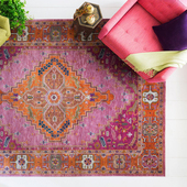 茶几客厅地毯波斯地毯轻奢宫廷卧室床边毯 复古欧式 楼兰美惠 美式