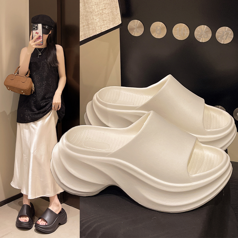 【优遇家】8CM厚底女夏增高户外凉鞋外穿沙滩凉拖鞋矮子乐