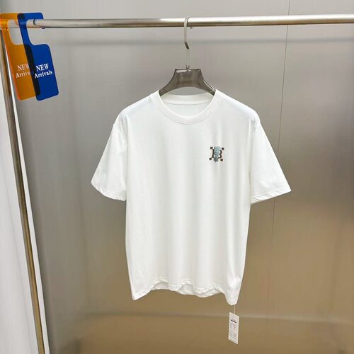 男装夏季站立小狗字母时尚短袖休闲舒适宽松圆领黑白T恤B1CNG2168