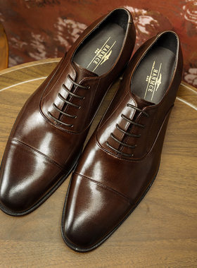 193-801 不挑脚型chao轻鞋底款男士韩版三接头德比男鞋商务皮鞋男