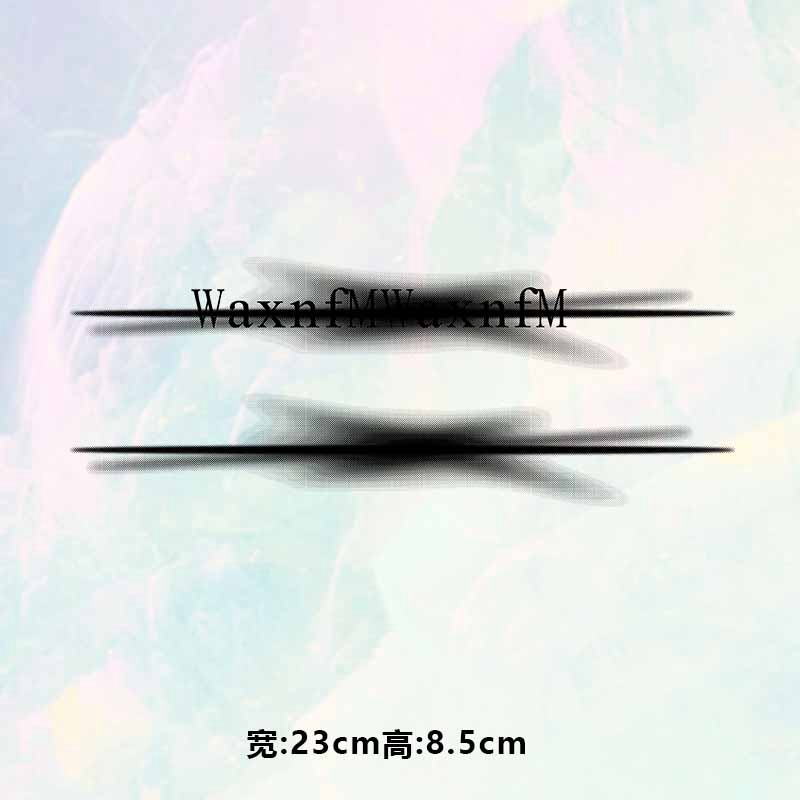 烫画图案新款时尚waxnfm光线字母烫画贴印花衣服热转印白墨烫画