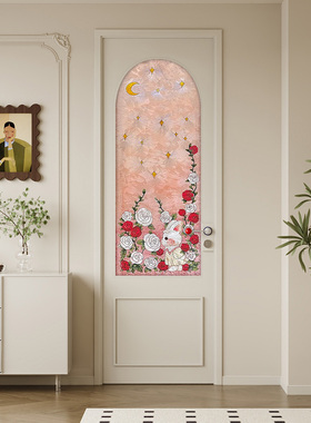 法式极简珐琅彩卫生间门厕所门厨房洗手间浴室门铝合金玻璃平开门