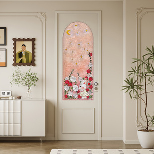 法式 极简珐琅彩卫生间门厕所门厨房洗手间浴室门铝合金玻璃平开门