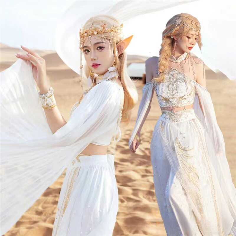 新疆异域风情女装大漠公主披风纱