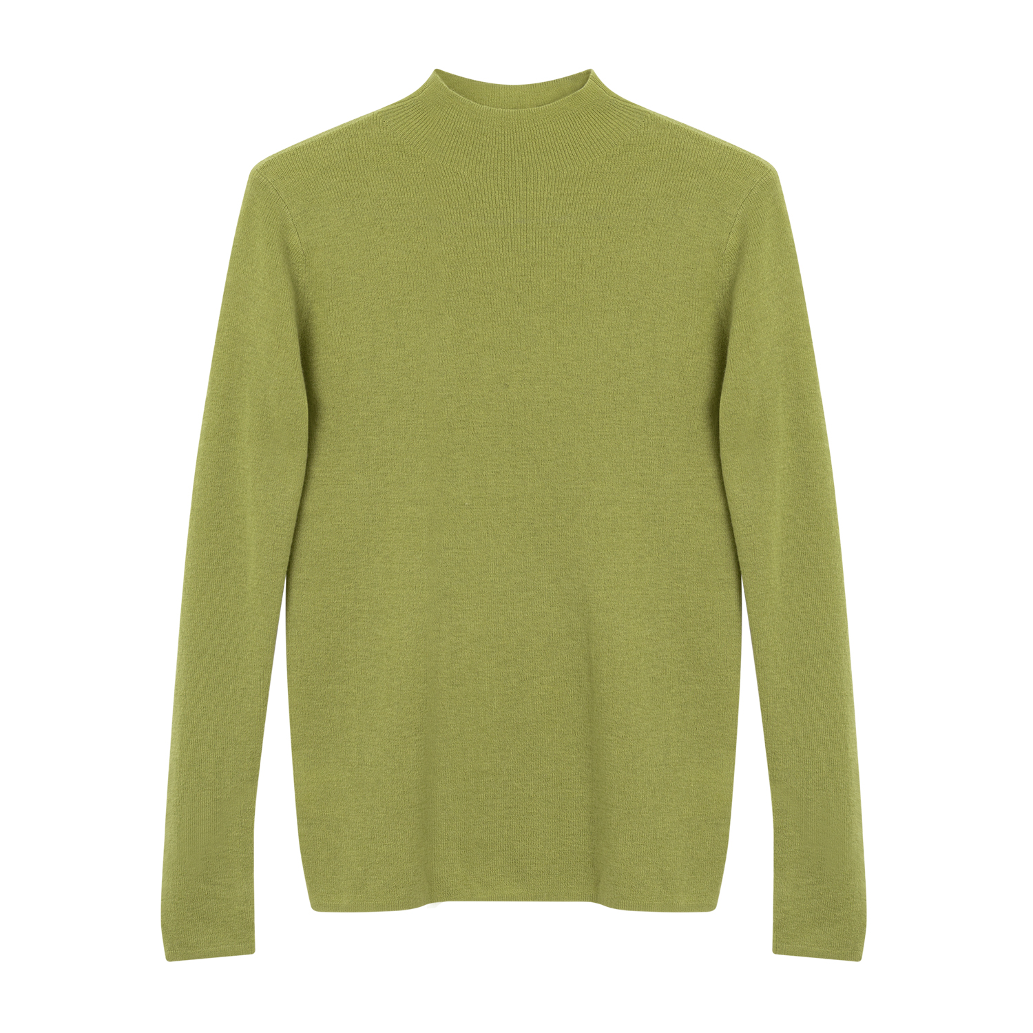 NOEND 【4色冬日胶囊系列】48支全毛显瘦纯色半高领长袖打底衫