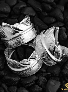 日本正品LaKey全银素毛戒指尾戒情侣对戒男女日本手工银饰