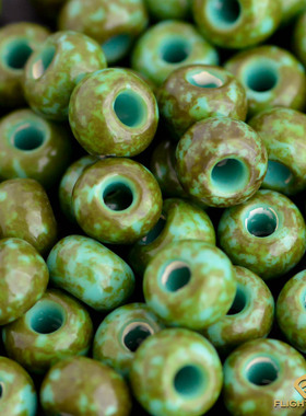 LaKey琉璃松石珠绿松珠散珠一串高桥吾郎搭配用diy配饰手链项链男