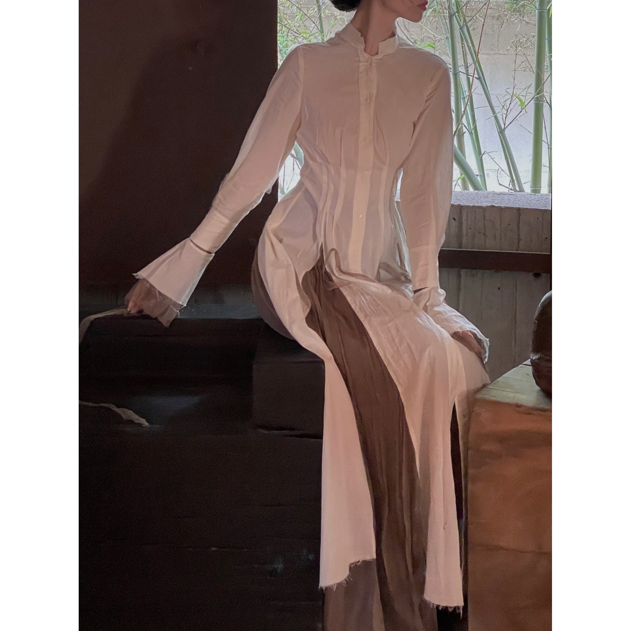 原创设计师衬衫裙秋日奏鸣曲