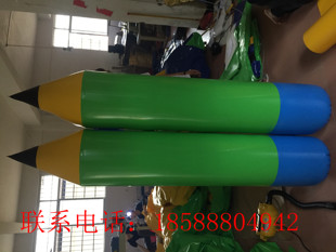 趣味大力士充气大铅笔五彩铅笔拓展道具训练器材趣味道具生产厂家