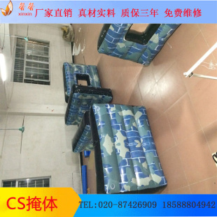 充气真人野战cs装备充气掩体道具模型堡垒墙体障碍物气模室内墙体