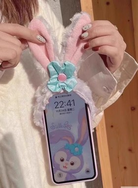 星黛露兔子帽子A58x女款a97手机壳a57V70S可爱V50紫色软壳v60S真我NEO7se/gt6/5手机壳Realme14pro+/13/12/11