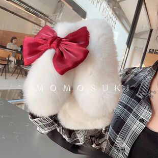 y100i手机壳适用IQOO13 z7i 12pro NEO8pro可爱IQOOz9x女 11S 毛茸茸白色兔子保暖手y200i秋冬Y11毛绒vivo