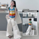 女童时髦阔腿休闲洋气裤 工装 新款 女2026夏装 子 裤