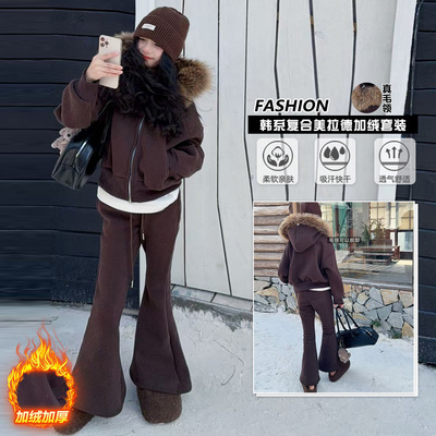 新款小女孩秋冬两件套