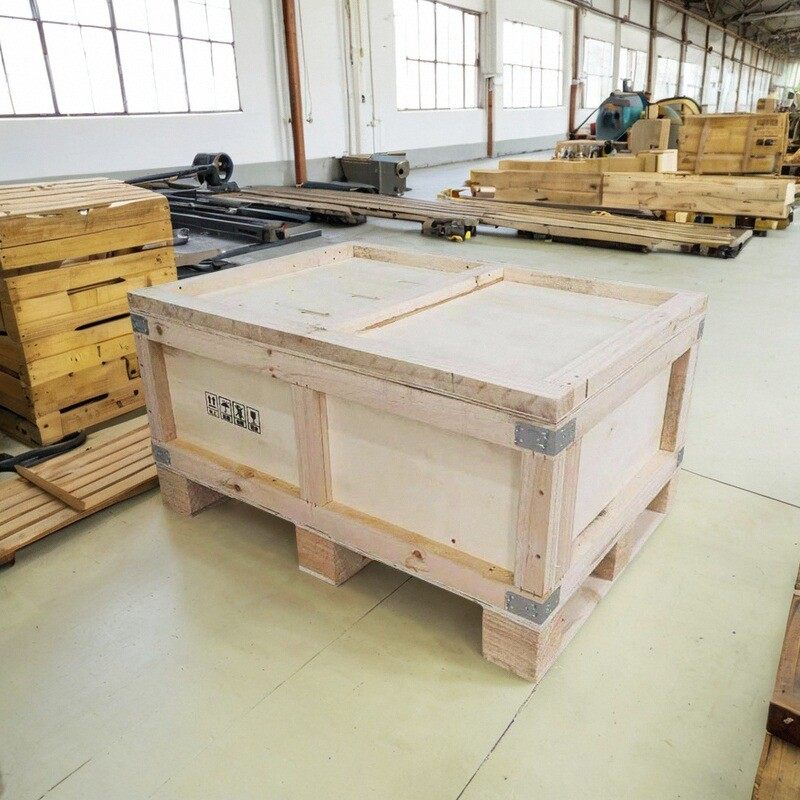 定制尺寸实木边框国内用重型货物仓储收纳运输胶合板木质包装箱