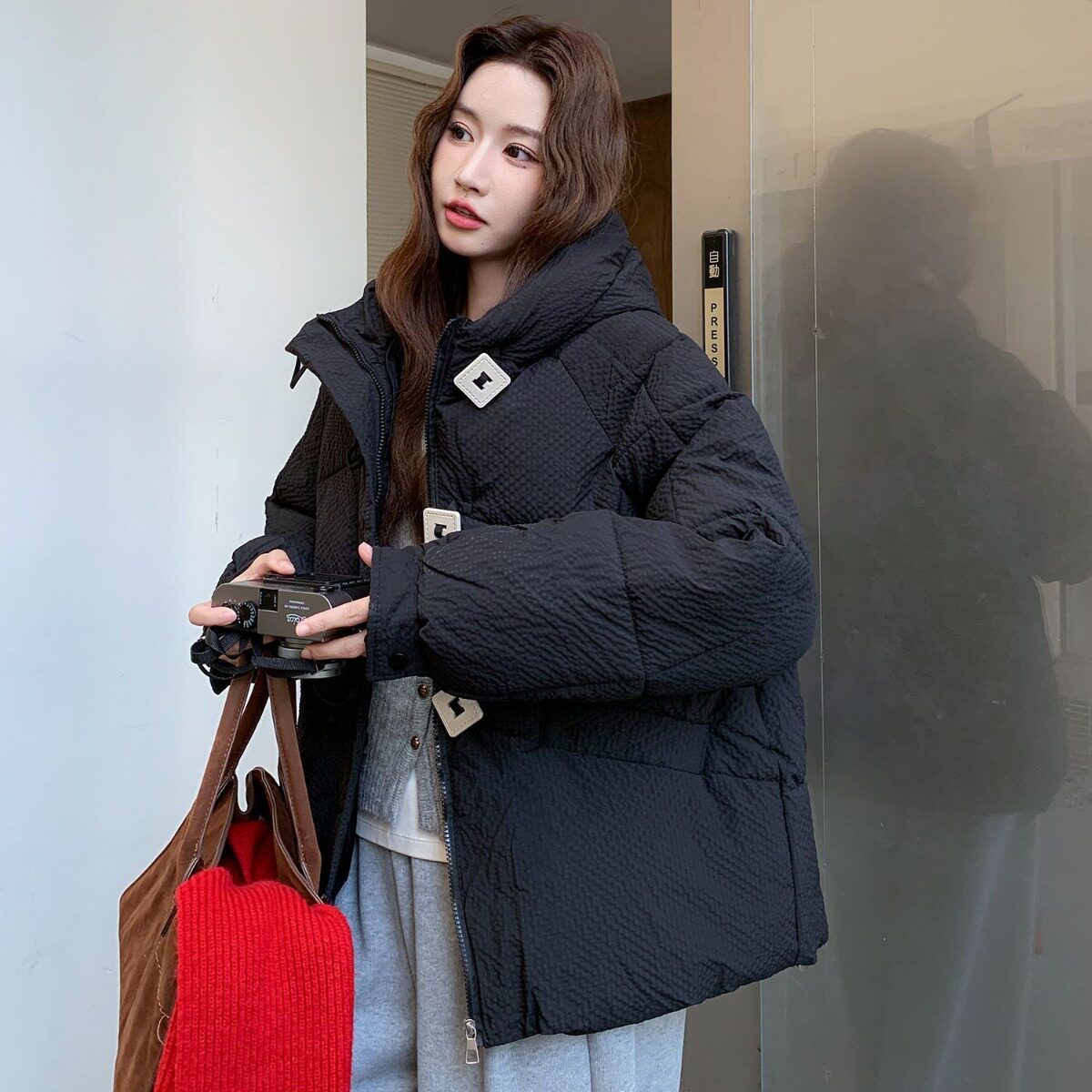 2026宽松冬季棉衣面包服韩版大码胖妹妹加厚棉服新款小个子新款