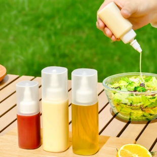 便携挤压瓶蚝油酱油醋调料瓶户外家用密封调味瓶罐番茄沙拉蜂蜜瓶