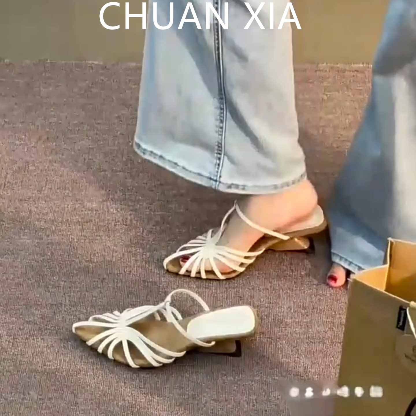 羊皮版~小众复古罗马凉鞋