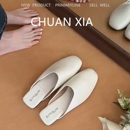 羊皮版~法式高级感平底单鞋女休闲一脚蹬方头凉鞋软底包头半拖鞋