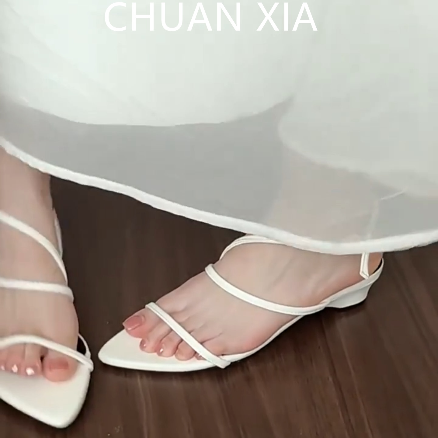 羊皮版!绝美白色真皮绑