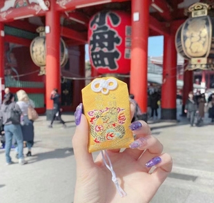 2026日本制浅草寺金龙守交通安全恶除心愿成就雷门御守手机链