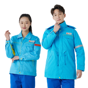 中石油加油站工作服防静电春秋装工服套装长袖中国石油秋冬季新款