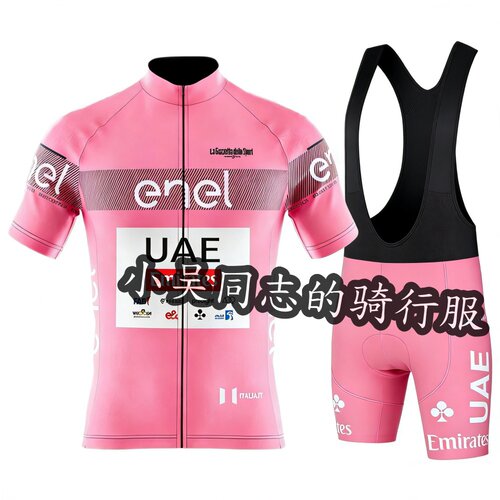 UAE波加查户外环意粉衫速干男短袖夏季薄透气公路车骑行服荣誉衫