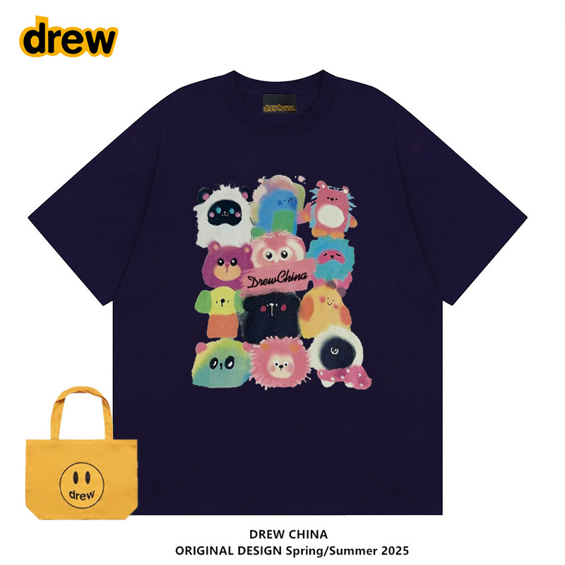 Drew怪兽合集设计感宽松休闲T恤
