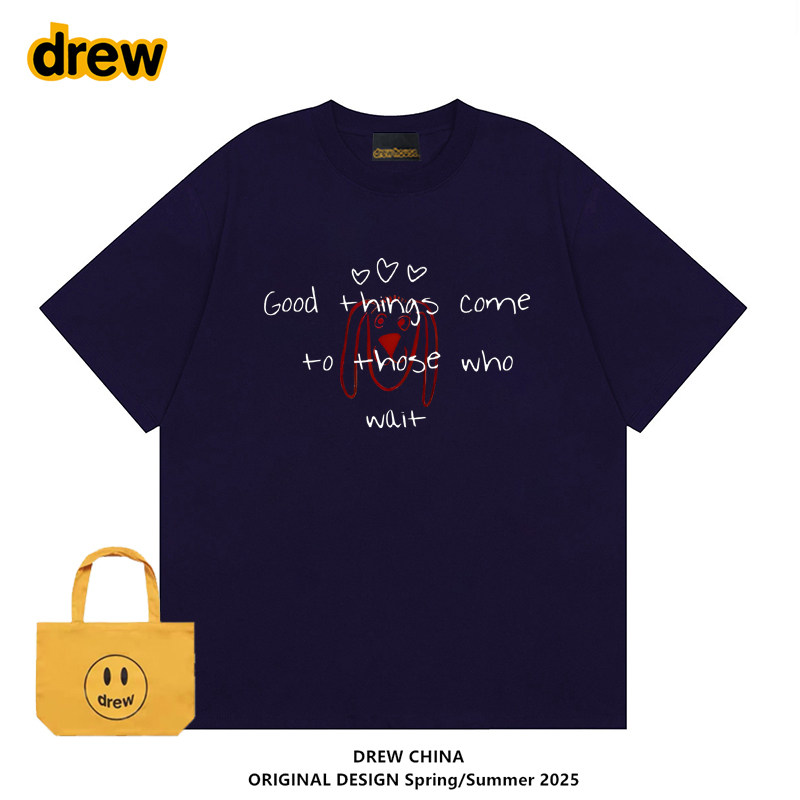 Drew联名王源马思纯同款短袖T恤