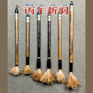 鸡毫毛笔苏州金亭湖笔精制各色鸡颖笔五体创作及书画写意线条单支