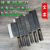 砍骨头专用刀弹簧钢锻斩骨刀斩切两用手工厨师刀锰钢菜刀剁骨家用
