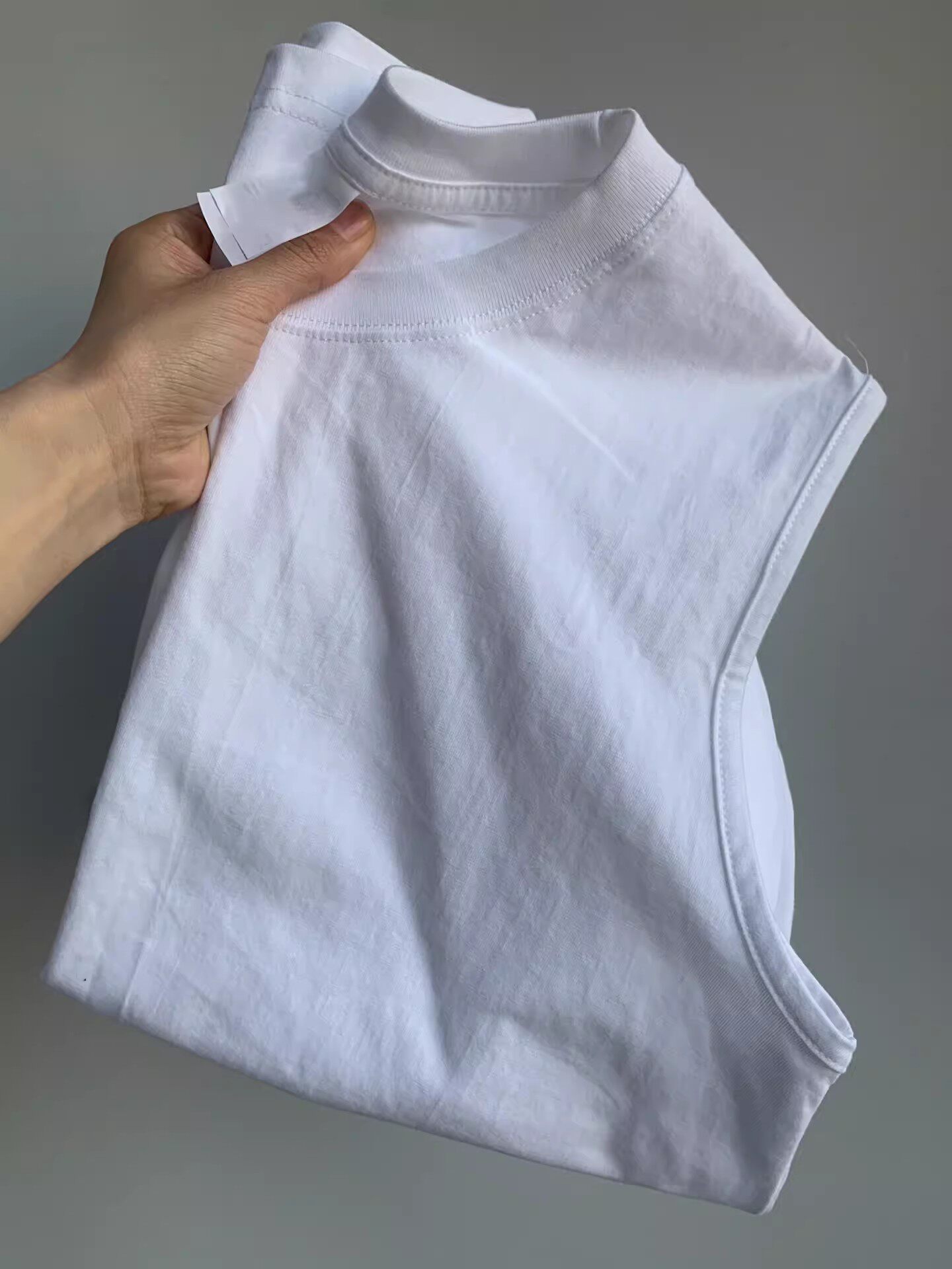 국가 트렌드 미국 빈티지 순수 코튼 민소매 티셔츠 남성과 여성 여름 루즈한 홍콩 스타일 양복 조끼 스포츠 조끼 탑