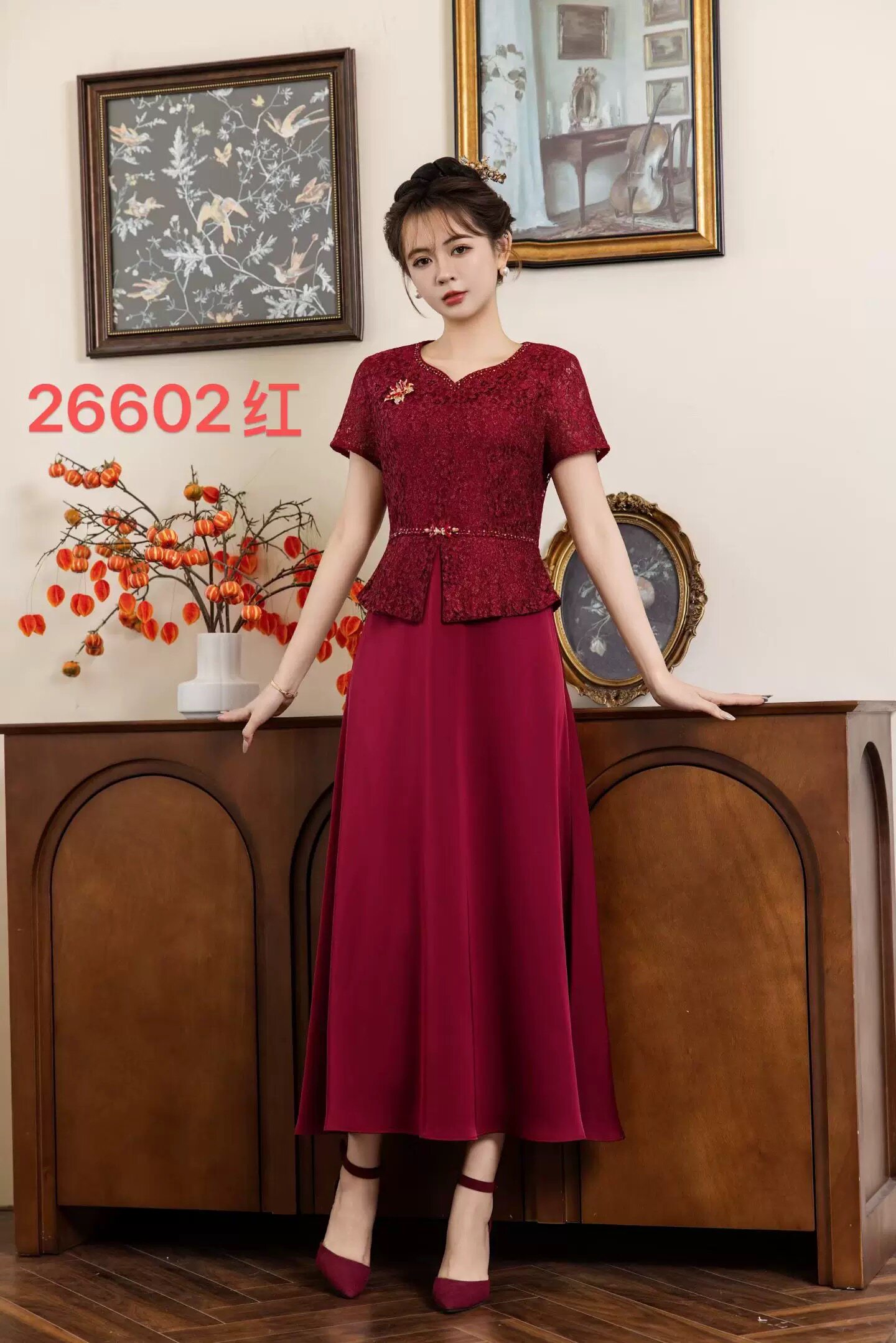 2026新款妈妈结婚新式改良旗袍裙子夏连衣裙
