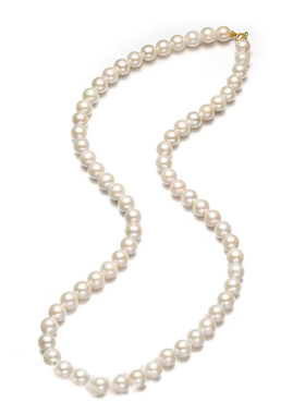 18K金akoya海水珍珠锁骨链项链 微瑕 介意慎拍女 母亲节礼物