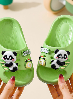 儿童凉拖鞋夏男女童可爱卡通软底室内防滑居家洗澡中小童小孩拖鞋