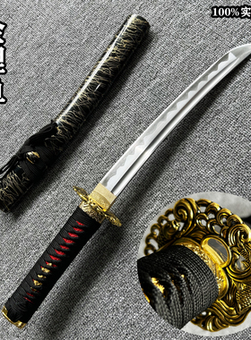 龙泉唐横刀短刀武士刃拔刀剑居合动漫刀剑一体训练影视道具未开刃