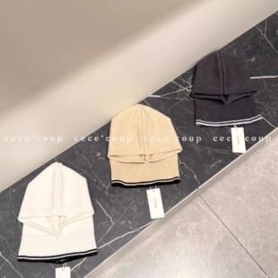 明星同款/强烈推荐/时髦新宠/新品 25FW字母套头羊绒针织帽冷帽女