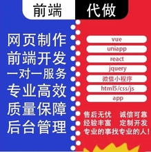 web前端开发vue3问题解决html5代写个人h5定制网页设计与制作切图