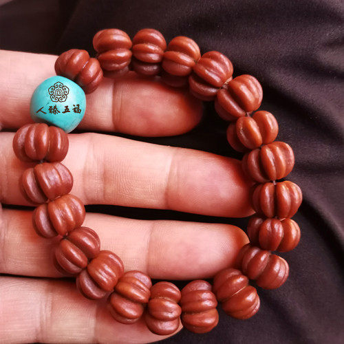 山楂核手串男女时尚五福子单圈